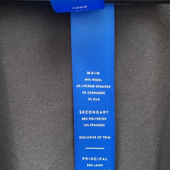 Kit & Ace Borrowed from the Boys Wool Silk Cashmere Oversized Blazer Preppy sz 2 - Picture 12 of 15